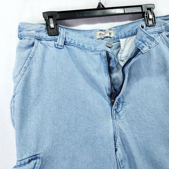 Madewell Jeans Womens 31Low Slung Cargo Wide Leg Jean High Rise Baggy Denim - Picture 9 of 16